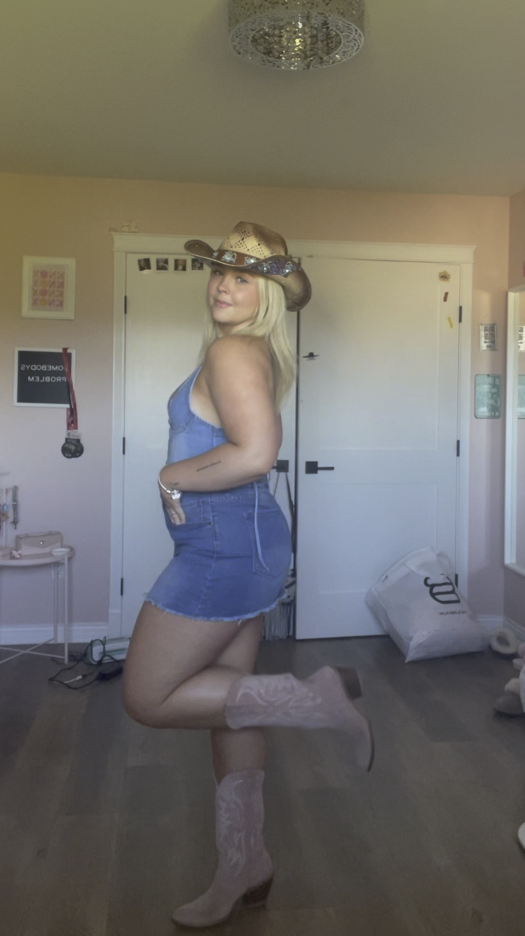 Jean skirts are a perfect staple for a country concert or just a casual look! Here is mine styled 3 ways 💙✨🤠 dm me on insta for my pink boots link! @cowgirlsydneyschotts

#LTKstyletip #LTKbeauty #LTKcanada