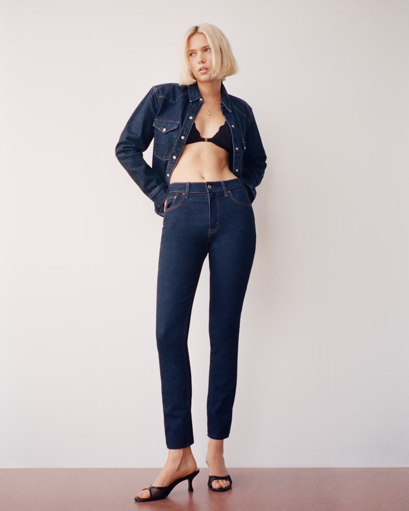 High Rise Super Skinny Ankle Jean | Abercrombie & Fitch (US)