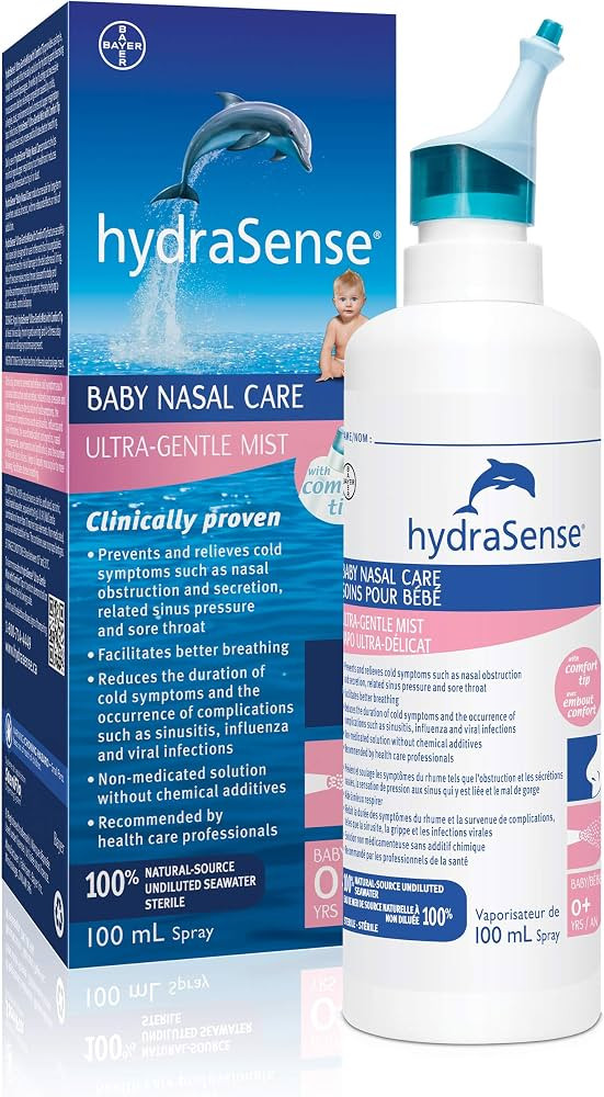 HydraSense Ultra-Gentle Mist Nasal Spray, Baby Nasal Care, 100% Natural Sourced Seawater, Preserv... | Amazon (CA)