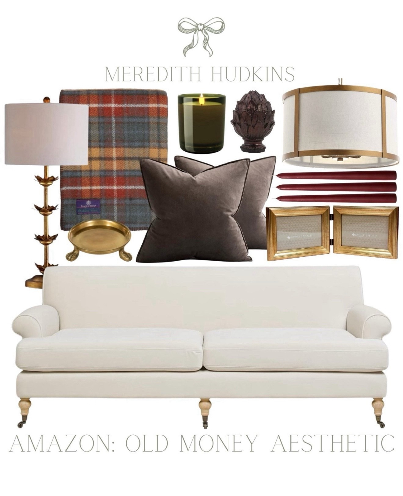 meredith hudkins, old money aesthetic, preppy style, classic home decor, timeless decor, traditional home decor, white sofa, velvet throw pillow, accent pillow, table lamp, chandelier, gold picture frame, wool throw blanket, 

#LTKFindsUnder50 #LTKSaleAlert #LTKHome