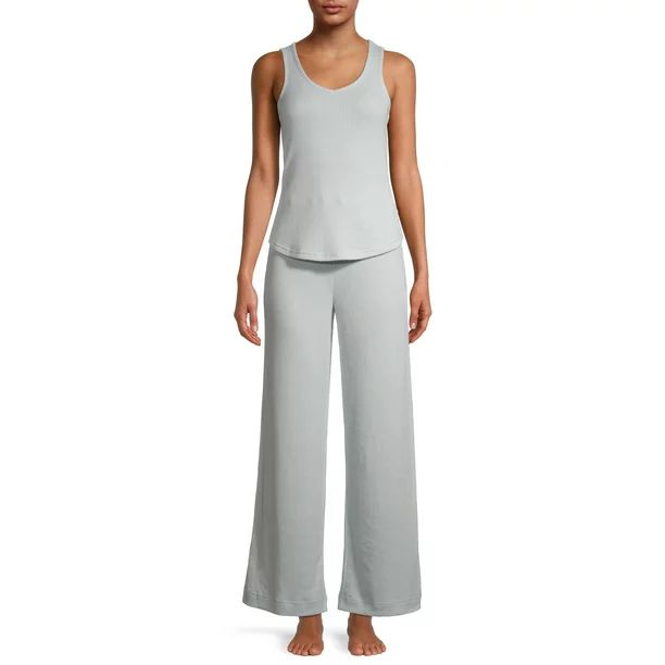Be Yourself Women's and Women's Plus Size Tank and Pants Pajama Set, 2-Piece - Walmart.com | Walmart (US)