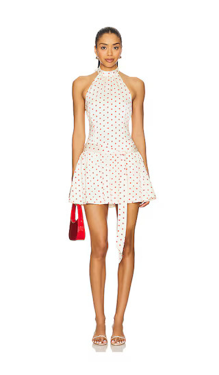 Kienna Mini Dress in Ivory & Red Dot | Revolve Clothing (Global)