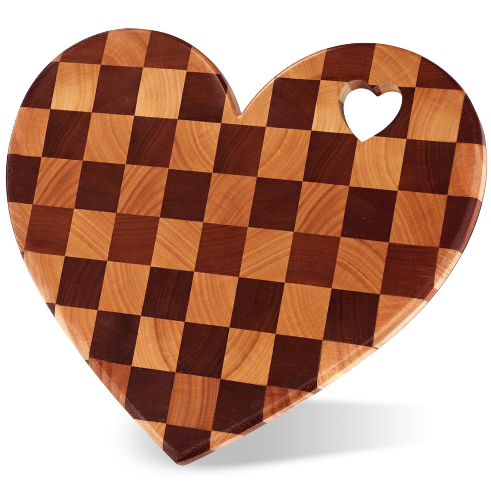 Baderke Heart Shaped Cutting Board Valentine's Day Gifts Acacia Wood Bread Cheese Serving Platter... | Amazon (US)