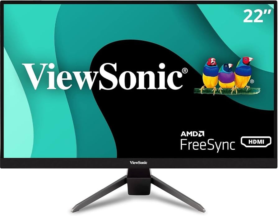 ViewSonic VX2267-MHD 22 Inch 1080p Gaming Monitor with 75Hz, 1ms, Ultra-Thin Bezels, FreeSync, Ey... | Amazon (US)