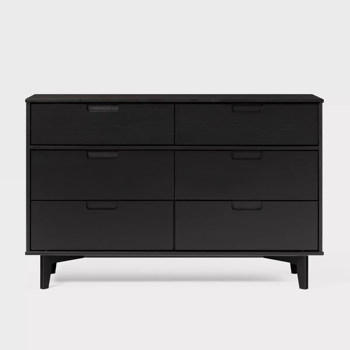 Mid-Century Modern Groove Wood 6 Drawer Dresser - Saracina Home | Target