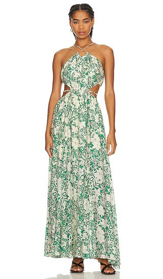 Sivana Dress in Green Floral | Revolve Clothing (Global)
