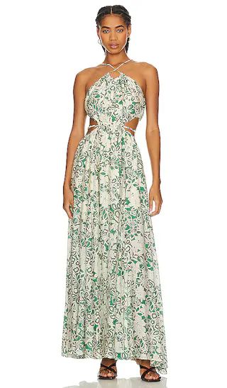 Sivana Dress in Green Floral | Revolve Clothing (Global)