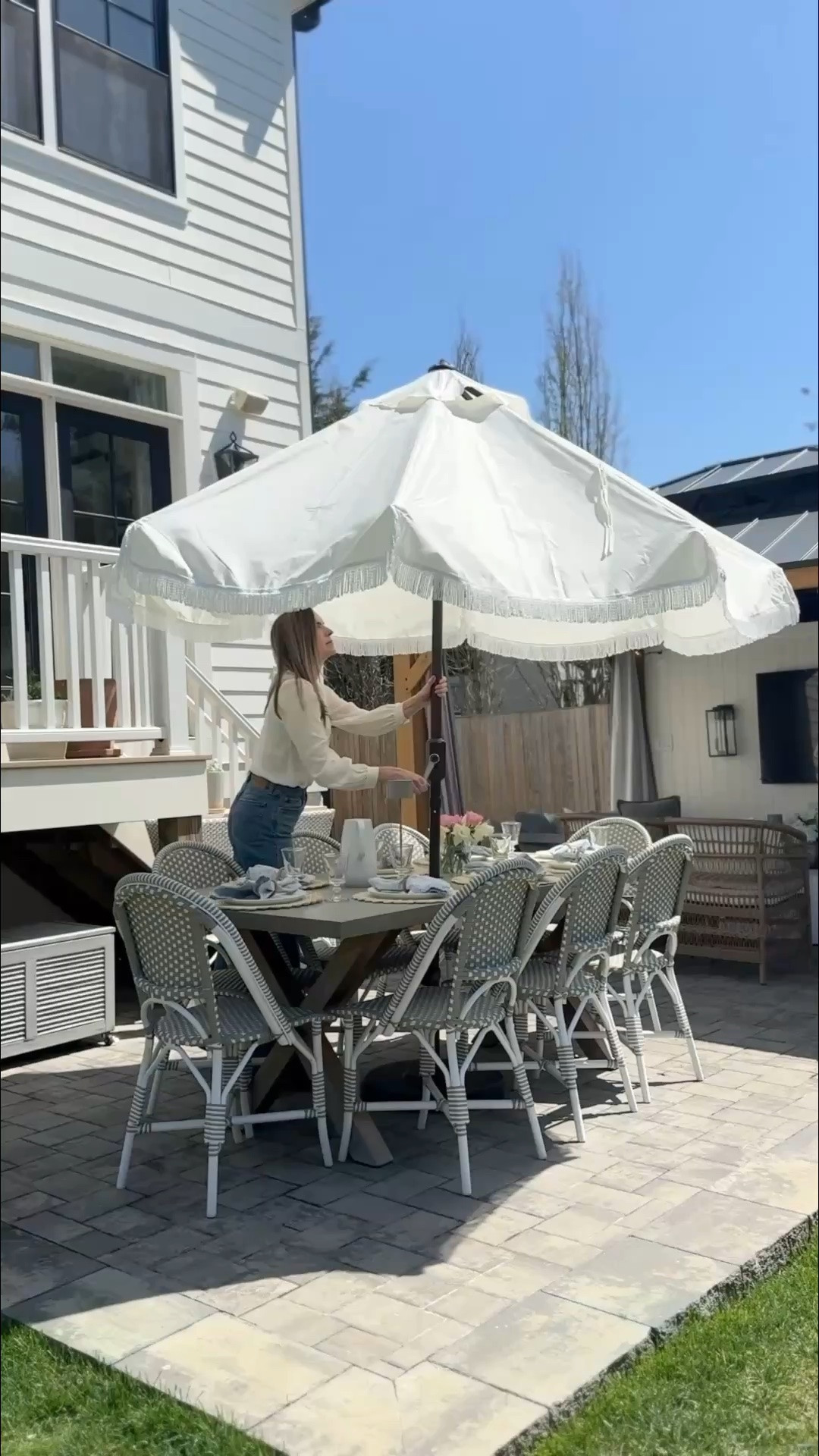 My white tasseled patio umbrella is on sale for the Black Friday in July sale at Wayfair!

#LTKHome #LTKSaleAlert #LTKSeasonal