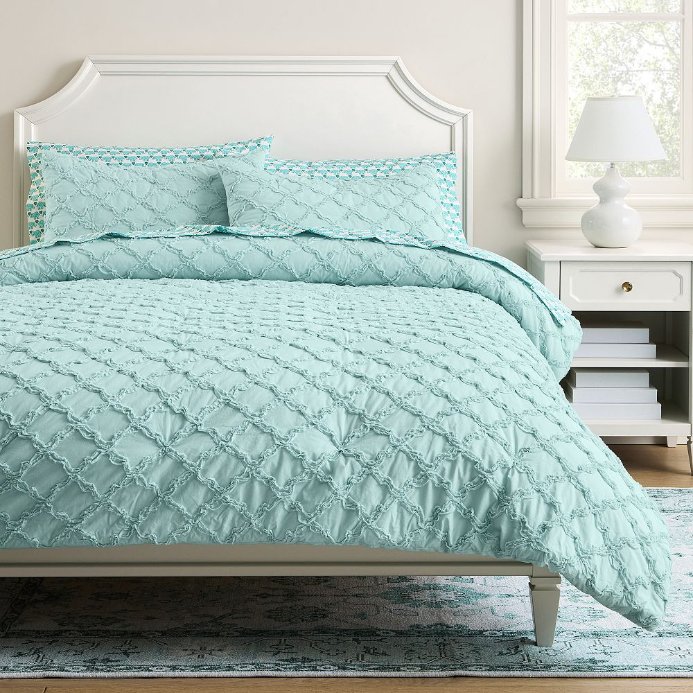 Roller Rabbit Jena Trellis Textured Quilt | Pottery Barn Teen