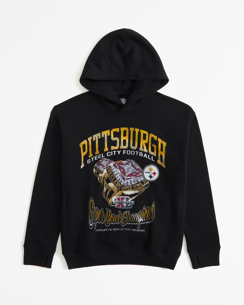 pittsburgh steelers graphic popover hoodie | Abercrombie & Fitch (US)
