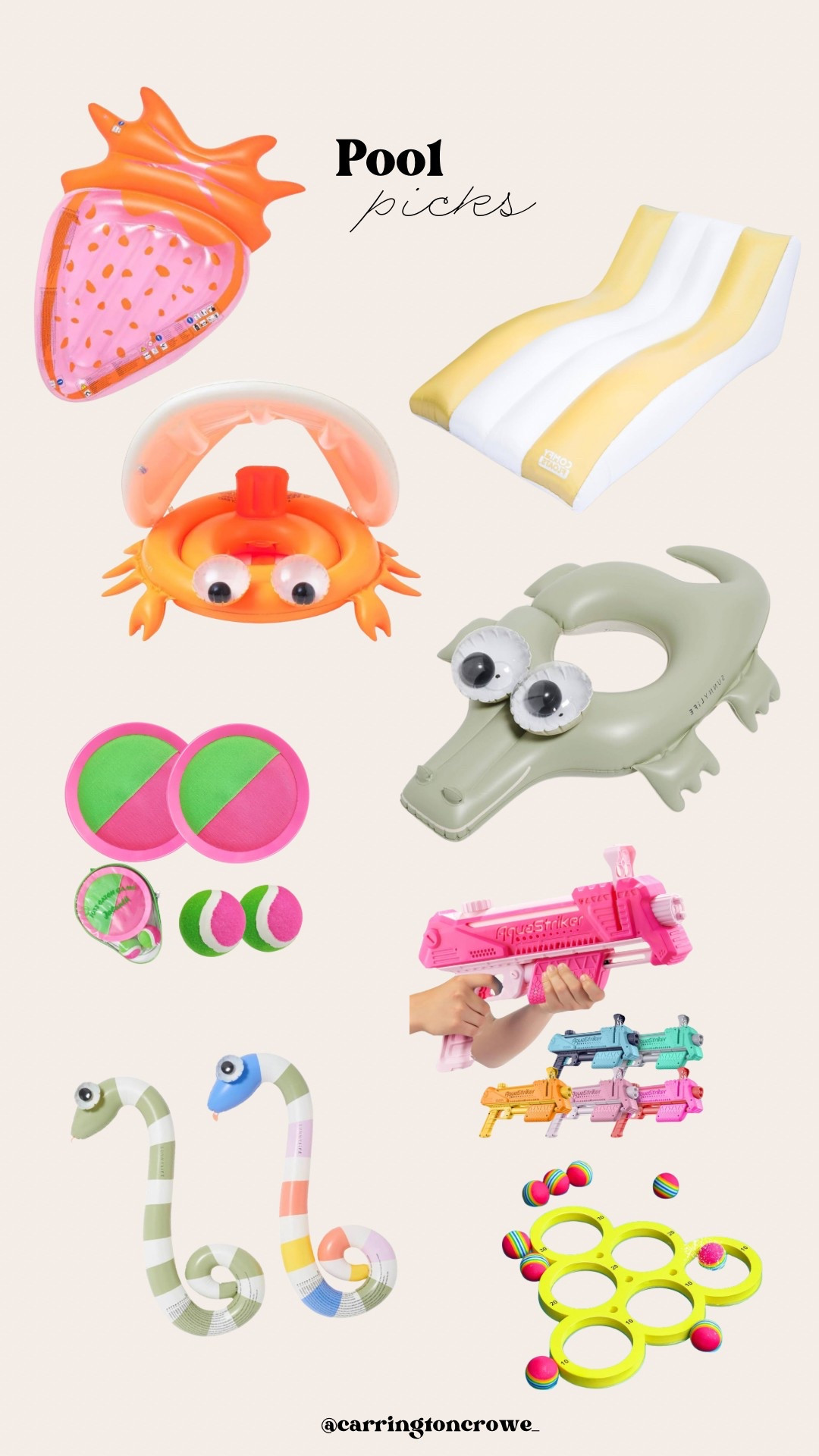 The cutest Amazon pool toys!! Perfect for summertime poolside with the kids 

#LTKHome #LTKGiftGuide #LTKKids