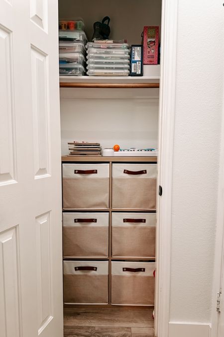 Tiny closet storage idea for extra toys and crafts!

#LTKfindsunder50 #LTKhome #LTKkids