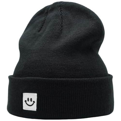 55cube Beanie Hats for Men Women Black | Amazon (US)