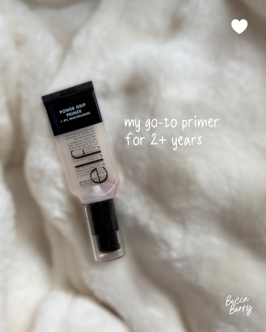 Elf’s Power Grip primer with niacinamide has been my go-to for over 2 years. You know you love a product when you have 2-3 back-ups of it 🤍

#LTKFindsUnder50 #LTKBeauty #LTKgrwm