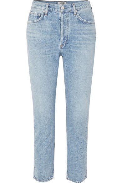 Riley cropped organic high-rise straight-leg jeans | NET-A-PORTER (US)
