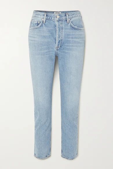 Riley cropped organic high-rise straight-leg jeans | NET-A-PORTER (US)