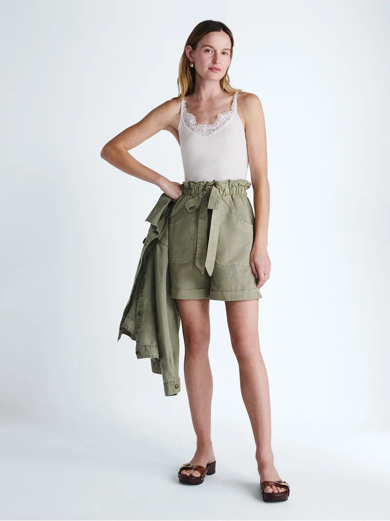 Scoop Women's Paperbag Shorts, Sizes XS-XXL | Walmart (US)