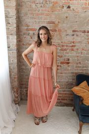 Coral Bounce Maxi Dress Inspired by Shelby Ditch | Inspired Boutique