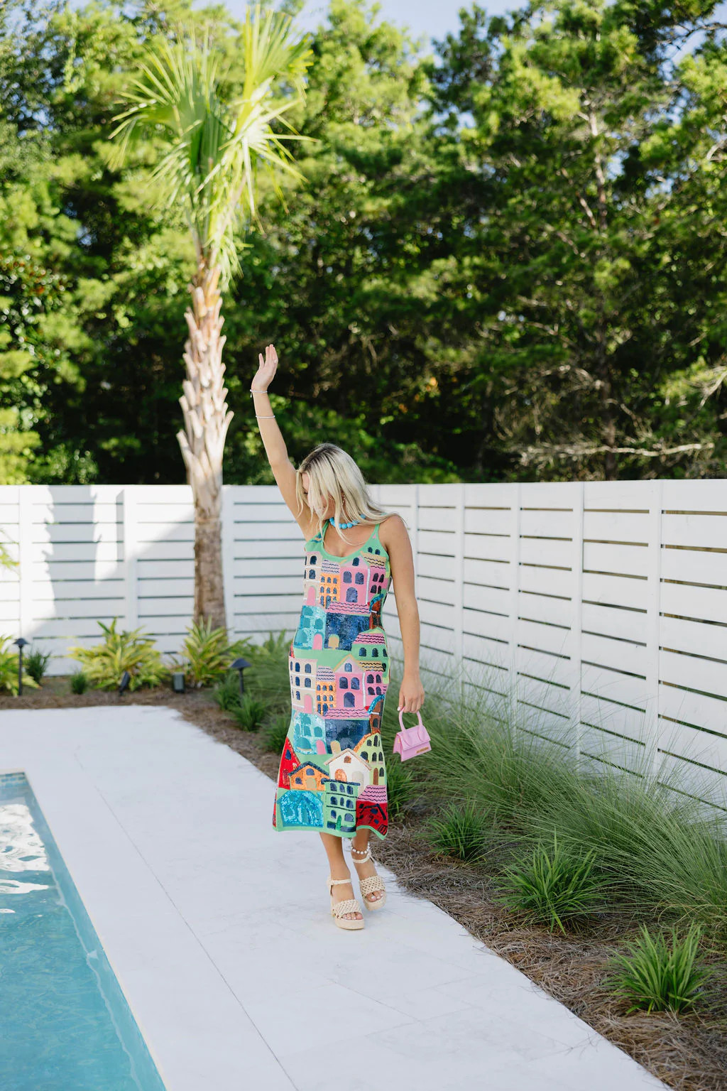 Houses Midi Dress - Knit Multi | Triple Threads