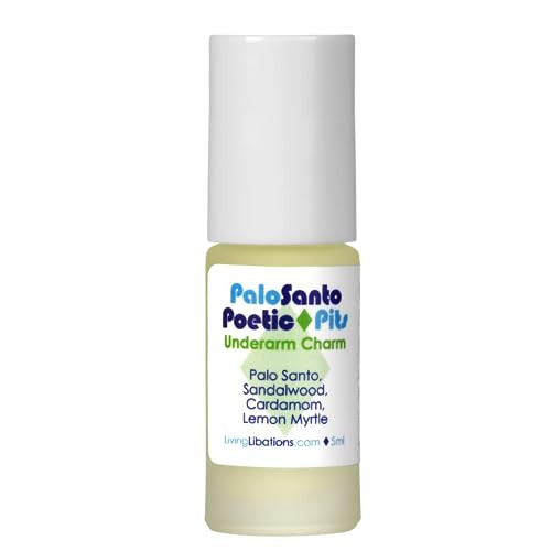 Living Libations - Organic Poetic Pits Roll-On Deodorant | Natural, Wildcrafted, Vegan Clean Beauty (Palo Santo) | Amazon (US)