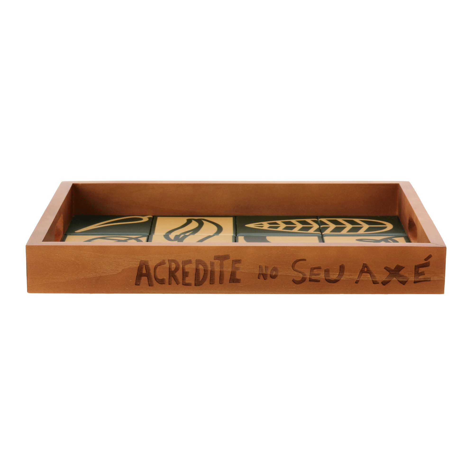 BANDEJA 43 CM X 22 CM SETE ERVAS AXÉ - Tok&Stok | Tok & Stok BR