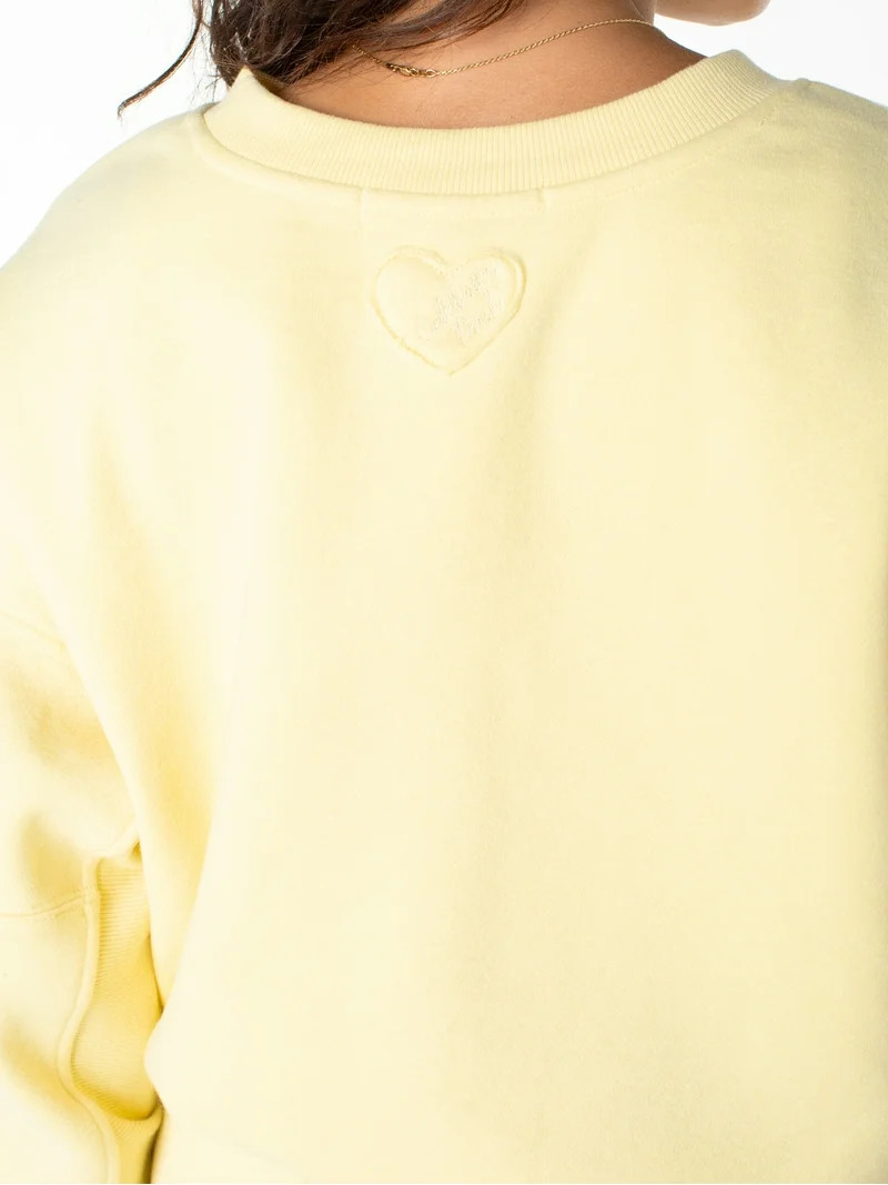 Celebrity Pink Women's and Women's Plus Oversized Boyfriend Sweatshirt, Sizes XS-4X | Walmart (US)