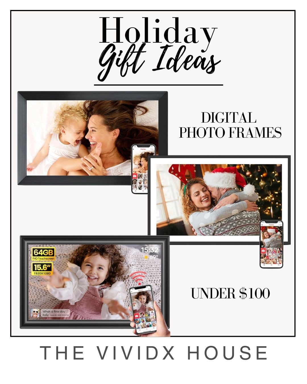 Give the gift of memories with digital photo frames under $100. 

#holidaygift #giftguide #giftidea #amazonfinds 

#LTKFindsUnder100 #LTKHoliday #LTKGiftGuide