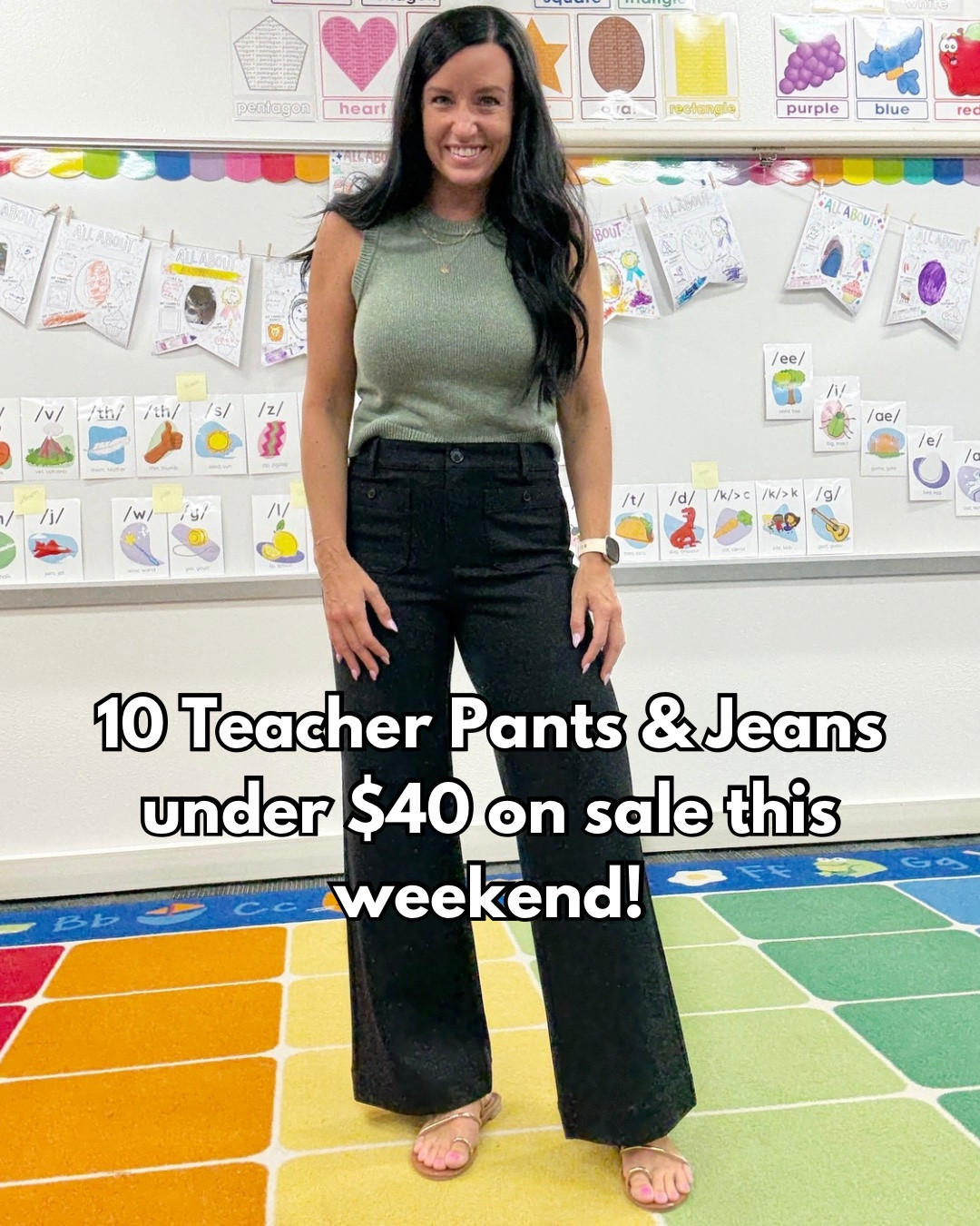 10 teacher pants & jeans on sale under $40 from an actual primary teacher!!  

Comment SHOP for the links!

Size info is on each image, but let me know if you have any questions! They are all on sale between $20 and $40, and the Amazon pants are on deal! These are my favorites from Loft, Target, and Amazon!!

Outfits include: polka dot trousers pants, palazzo jeans, seamed pants, Ponte wide leg pants, linen-blend wide leg and straight leg pants, utility and twill pants, balloon pants, my favorite teacher sailor straight leg jeans from Target— all styles you can wear to work!

#teachersofinstagram #teachertribe teacher life, Labor Day weekend sale! elementary teachers, back to school outfits, teacher fashion, teacher outfit ideas, kindergarten teacher, real life outfits, teacher ootd, Target teachers, discover Maurices style, Target circle, love Loft style #amazonfashion @loft @Target #teacheroutfits @amazonfashion @Maurices @amazon

#LTKootd #LTKOver40 #LTKSaleAlert