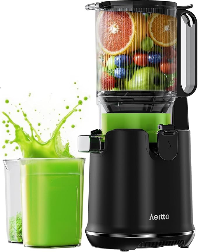 Aeitto Cold Press Juicer, 5.8" Extra Large Feed Chute, Masticating Juicer Machines, Fit Whole Veg... | Amazon (US)