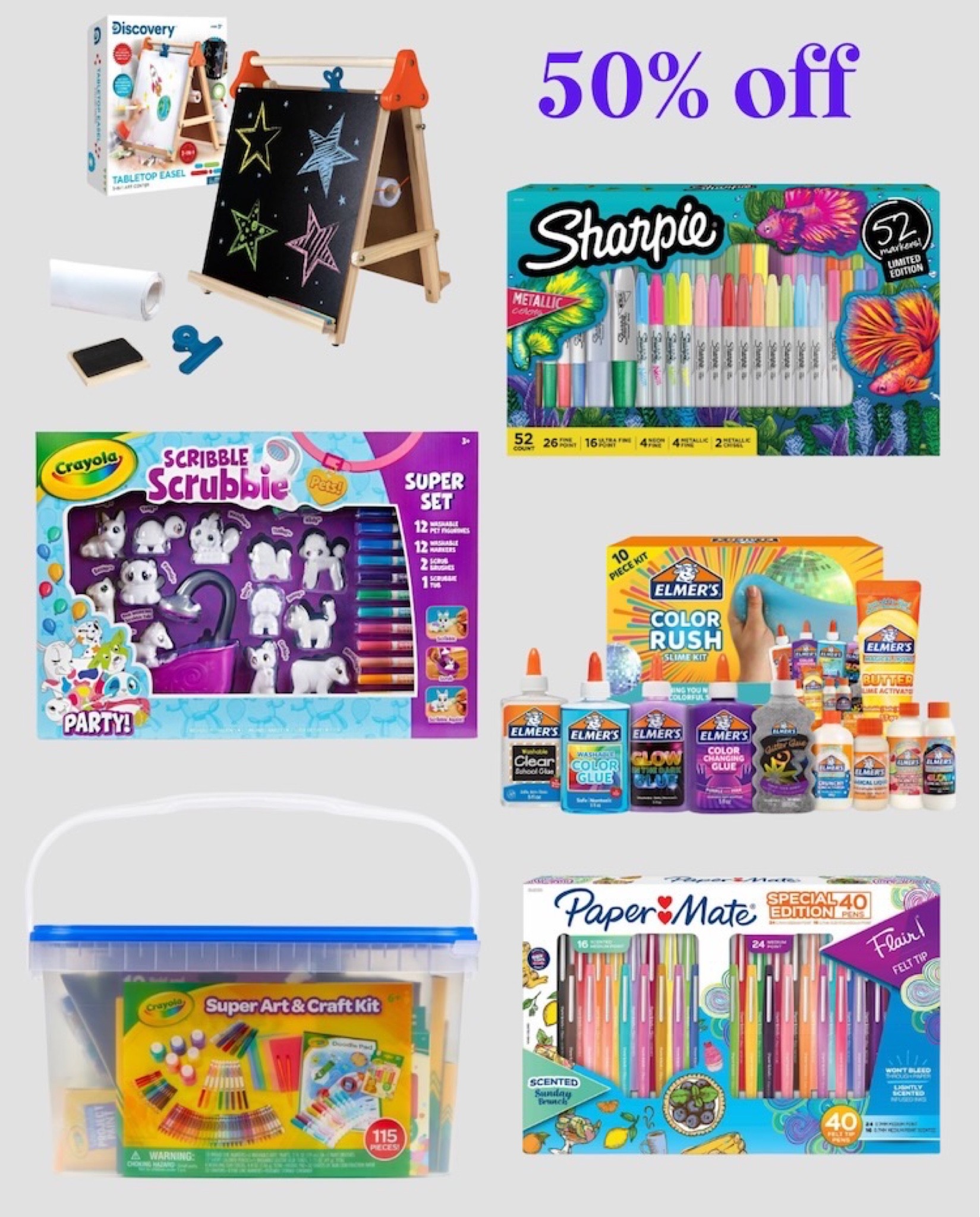 Save 50% on Sharpie, Paper Mate & More