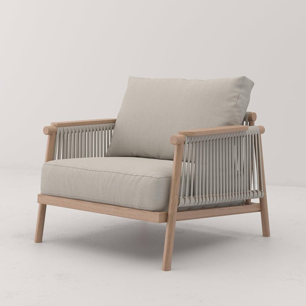 Acanva Modern All-Weather Aluminum Outdoor Patio Sofa with Thick Cushions, Olefin Fabric Sunroom ... | Amazon (US)