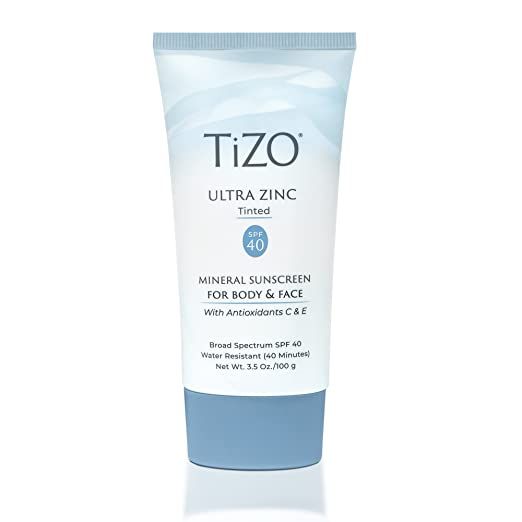 TIZO Ultra Zinc Body Face Sunscreen Tinted SPF 40, 3.5 oz | Amazon (US)