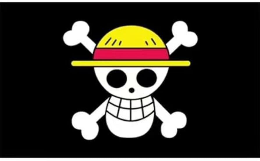 For One Piece Animation For Halloween Decoration One Piece Luffy's Straw Hat Pirate Flag Multi-co... | Amazon (US)