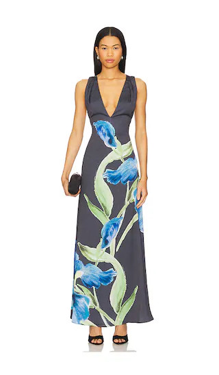 Merida Gown in Midnight Bouquet | Revolve Clothing (Global)