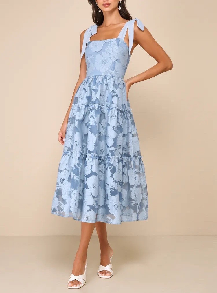 Enjoy all spring and summer events in the Proof of Perfection Blue Floral Tiered Tie-Strap Midi Dress. This beautiful floral dress is ON SALE and under $80. 

Keywords: Spring dress, spring dresses, women spring dresses, spring outfits, women spring outfits, women Easter dresses, Easter dresses, Easter dress women, summer dress, garden party, spring parties, day dates, date night outfits, floral print dress, floral print maxi dress, floral print midi dress, 3D floral dress, wedding guest, wedding guest dress, spring wedding guest, summer wedding guest 



#LTKSpringSale 

#LTKTravel #LTKgrwm #LTKWedding