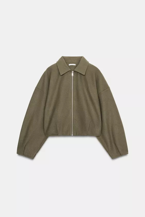 SOFT ZIP-UP BOMBER JACKET | Zara UK