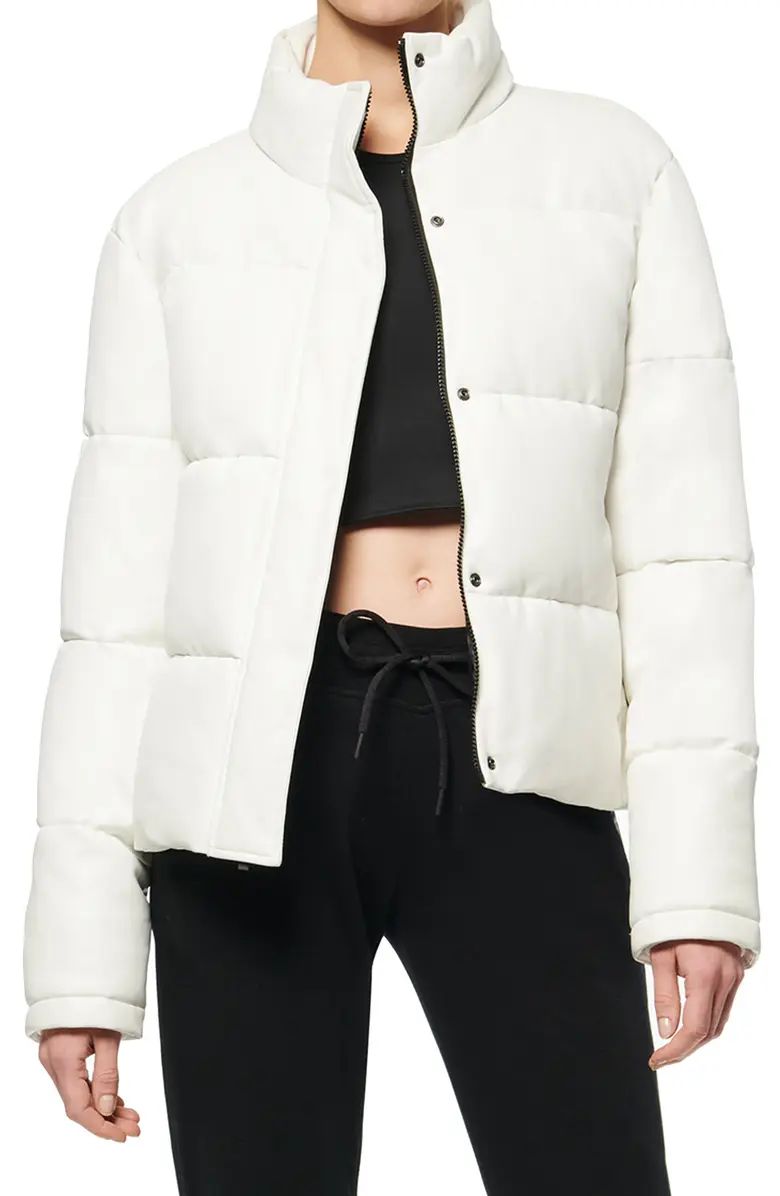 Faux Leather Puffer Jacket | Nordstrom Rack