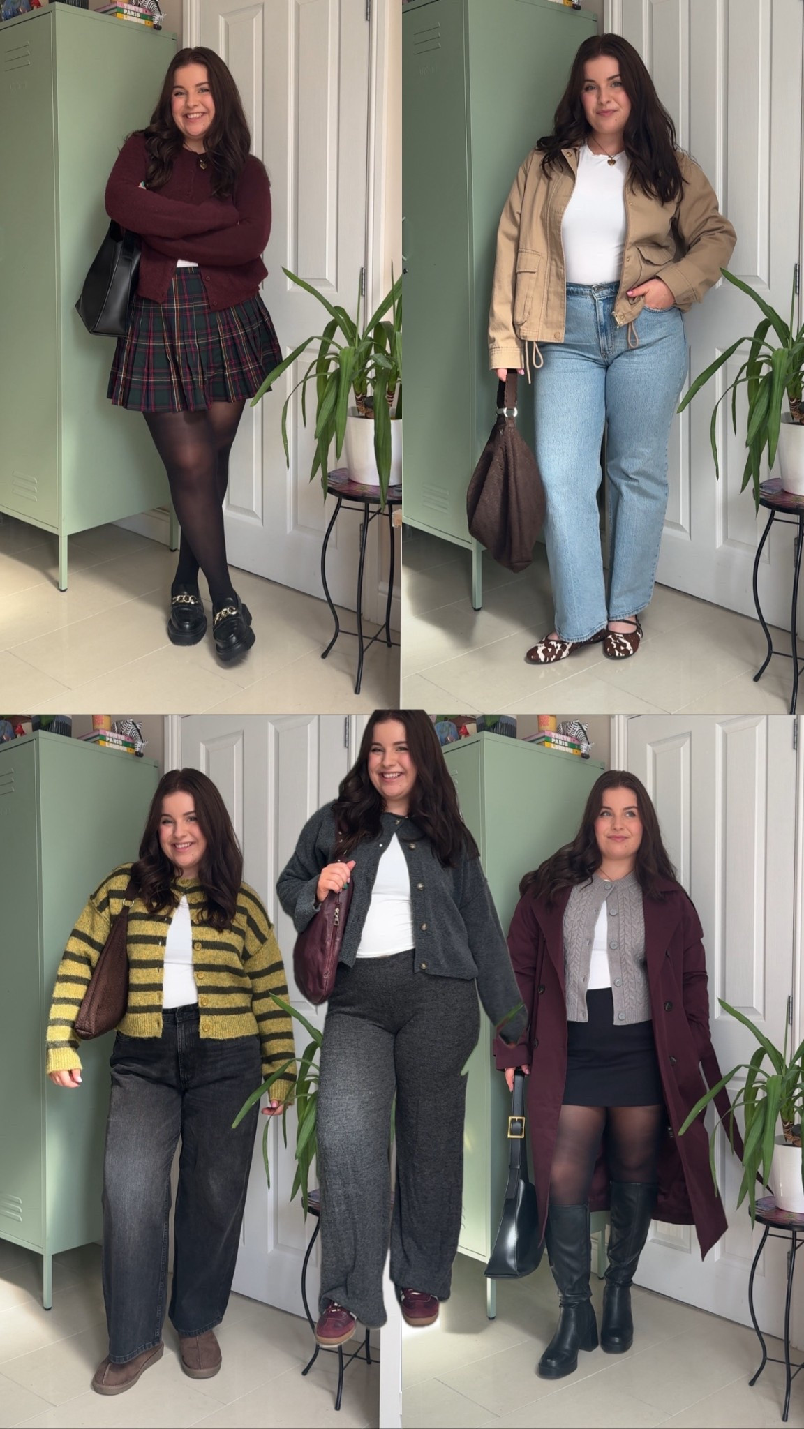 autumn outfit planning…🐻🍂👜☕️

I’m 5’4 and wear a UK14 / XL in everything tagged! ✨




Autumn outfits, pleated skirt, burgundy cardigan, Abercrombie jeans, loafers, cow print, cardigans, black jeans, knitted co ord, burgundy trench coat, grey cardigan, black skort 

#LTKautumn #LTKjeans #LTKmidsize