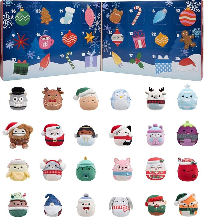 Squishmallows Original 24-Day Micromallows Holiday Plush Advent Calendar | Amazon (US)