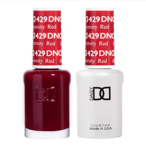 DND Gel Polish Set - 1 each of Red Gel Polish and Red Nail Polish, 429 Boston University Red, 0.5 Fl Oz | Amazon (US)