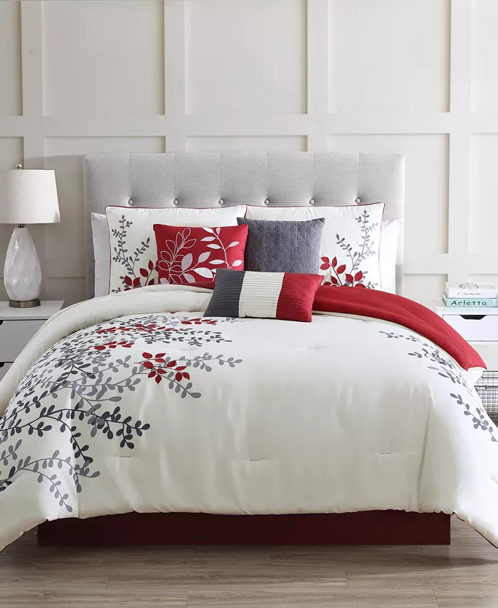 Riverbrook Home Pemberton 7 Piece Comforter Set, King - Macy's | Macy's
