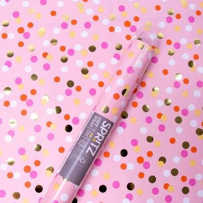 Foil Dot Roll Wrap Pink - Spritz™ | Target