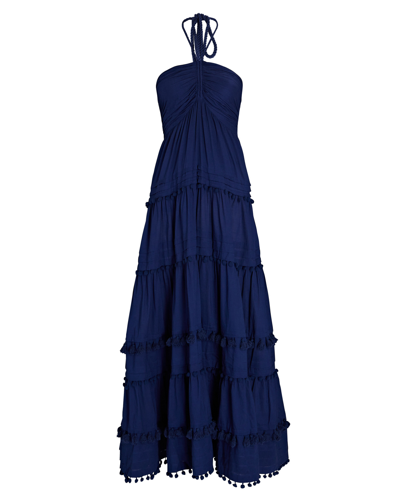 Lydia Pompom Organic Cotton Maxi Dress | INTERMIX