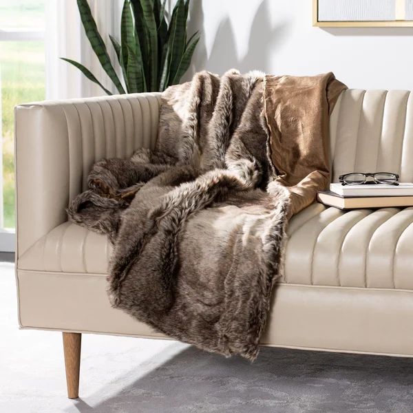 Safavieh Luxe Sheen Coco 50 x 60-inch Throw Blanket | Bed Bath & Beyond