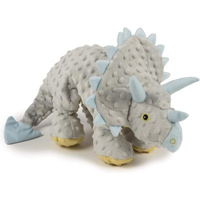 goDog Dinos Frills Squeaker Plush Pet Toy for Dogs & Puppies - Gray, Large | Target
