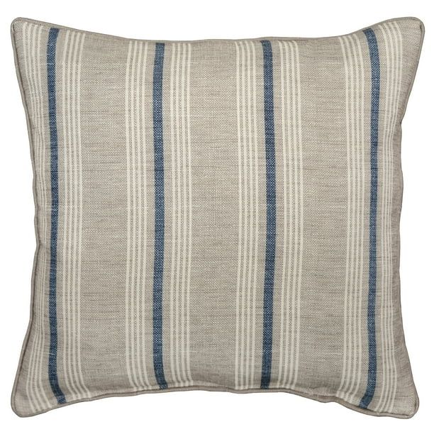 Mainstays Stripe Decorative Pillow, 18" x 18", Tan | Walmart (US)