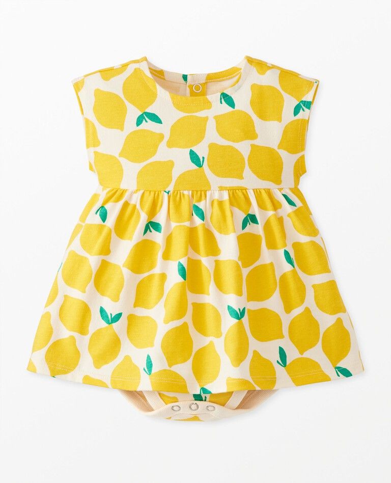 Baby Print Skirted Bodysuit | Hanna Andersson