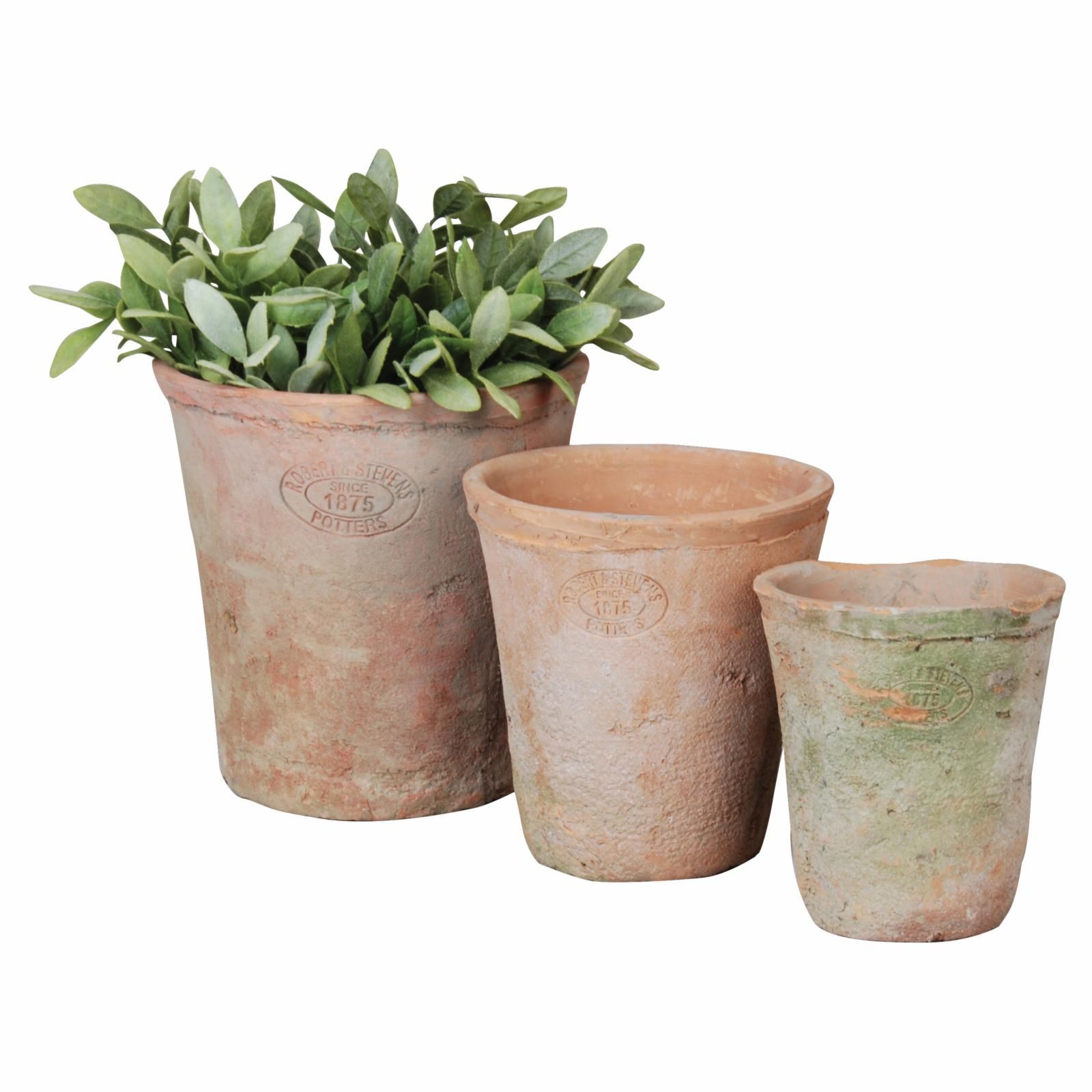 Esschert Design Aged Terracotta Round Pots | Hayneedle