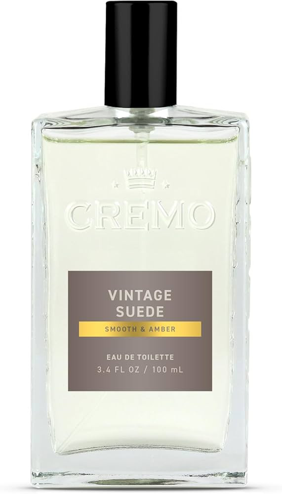 Cremo Cologne For Men - Vintage Suede Mens Cologne Spray, A Combination of White Moss, Rich Amber... | Amazon (US)