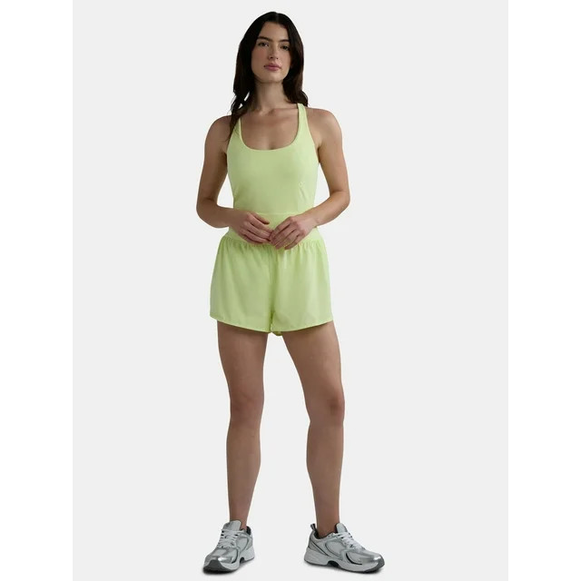 Avia Women's and Women's Plus Active Bodysuit with Built-in Bra, Sizes XS-4X | Walmart (US)